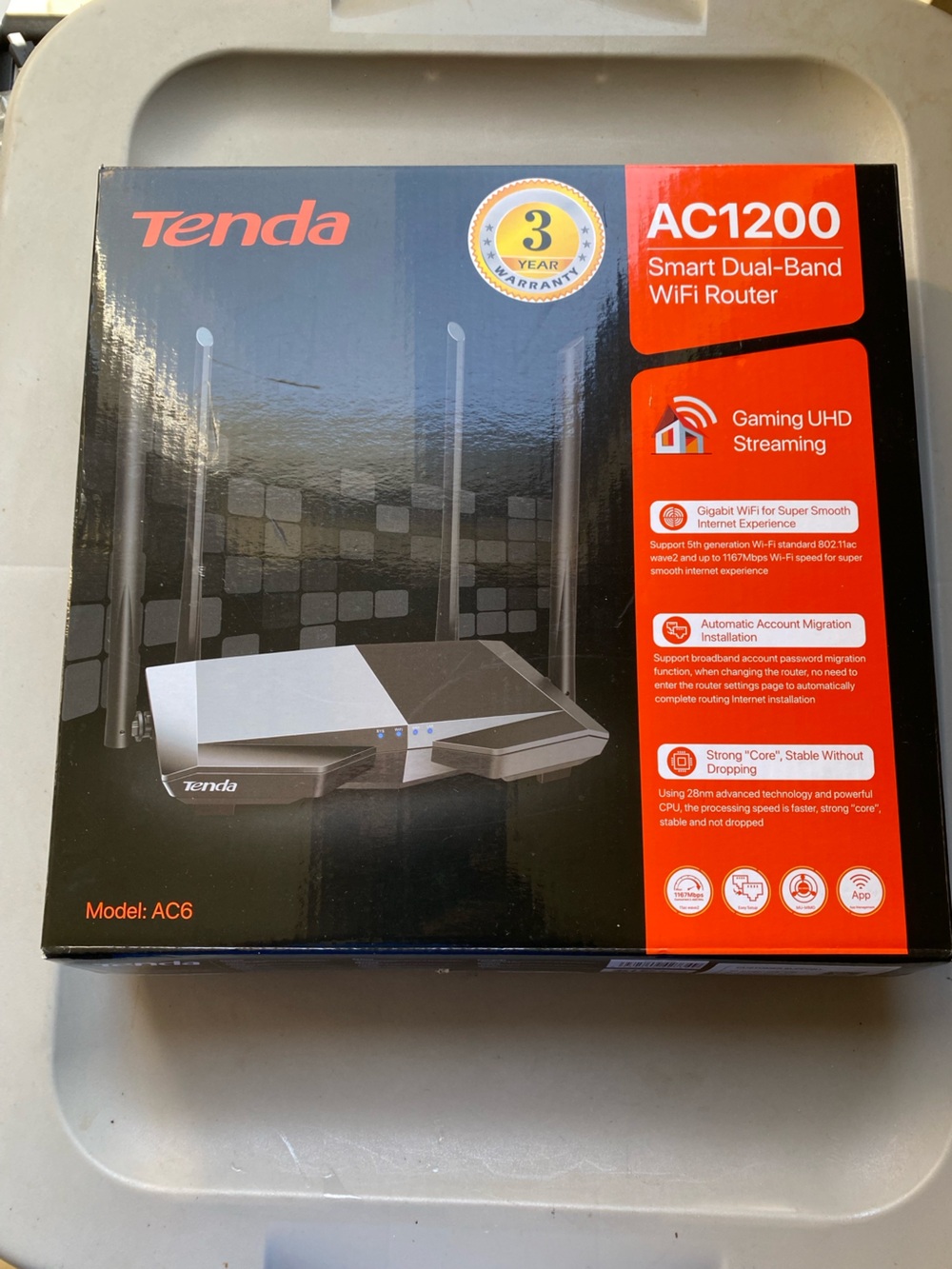 Tenda AC1200 AC6 Dual-Band WiFi Router